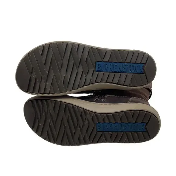 Birkenstock Woodbury Suede Leather Boots - Shearling - Dark Brown - Size 38 - Picture 8 of 9